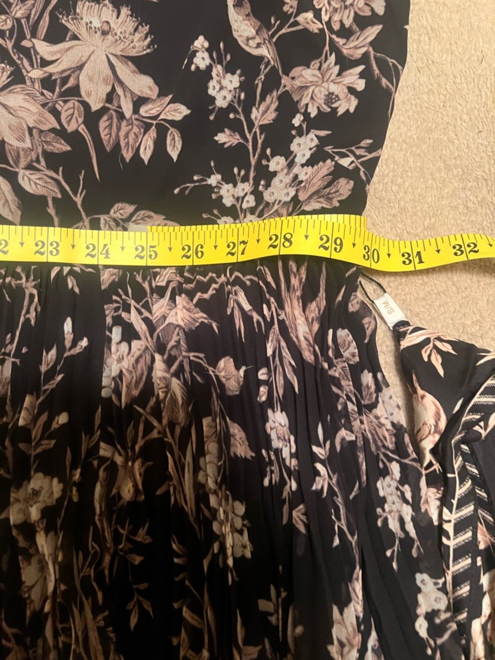 ZIMMERMAN Black and Beige Floral Halter Maxi Dress (PETITE) - Picture 12 of 12